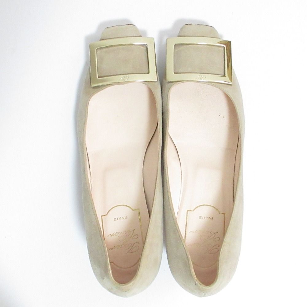 ロジェヴィヴィエ　トランペット　スクエアトゥ　ハイヒール　パンプス　正規品　新品 美品 Roger Vivier ロジェヴィヴィエ トランペット バックル