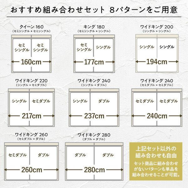 ベッド セミシングル ベッドフレームのみ グレージュ 低床 連結 ロー