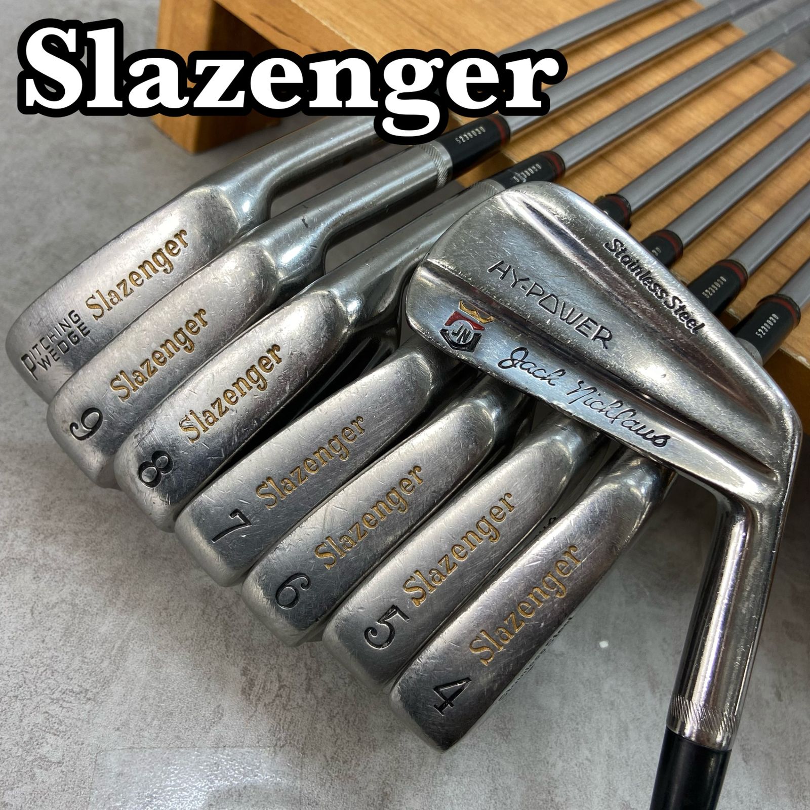 Slazenger - Slazenger　スラセンジャー　Jack　Nicklaws　ジャックニクラウス　メンズゴルフ　アイアン8本セット　スチール　R　右利き用 Slazenger スラセンジャー Jack Nicklaws ジャックニクラウス