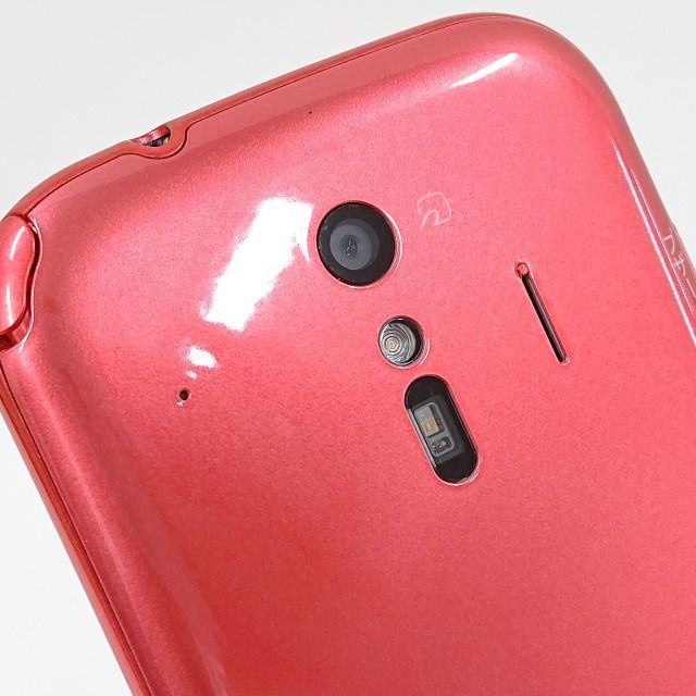 【美品】docomo F-42A ピンク ムスビー｜【SIMフリー】らくらくスマートフォン F-42A ピンク