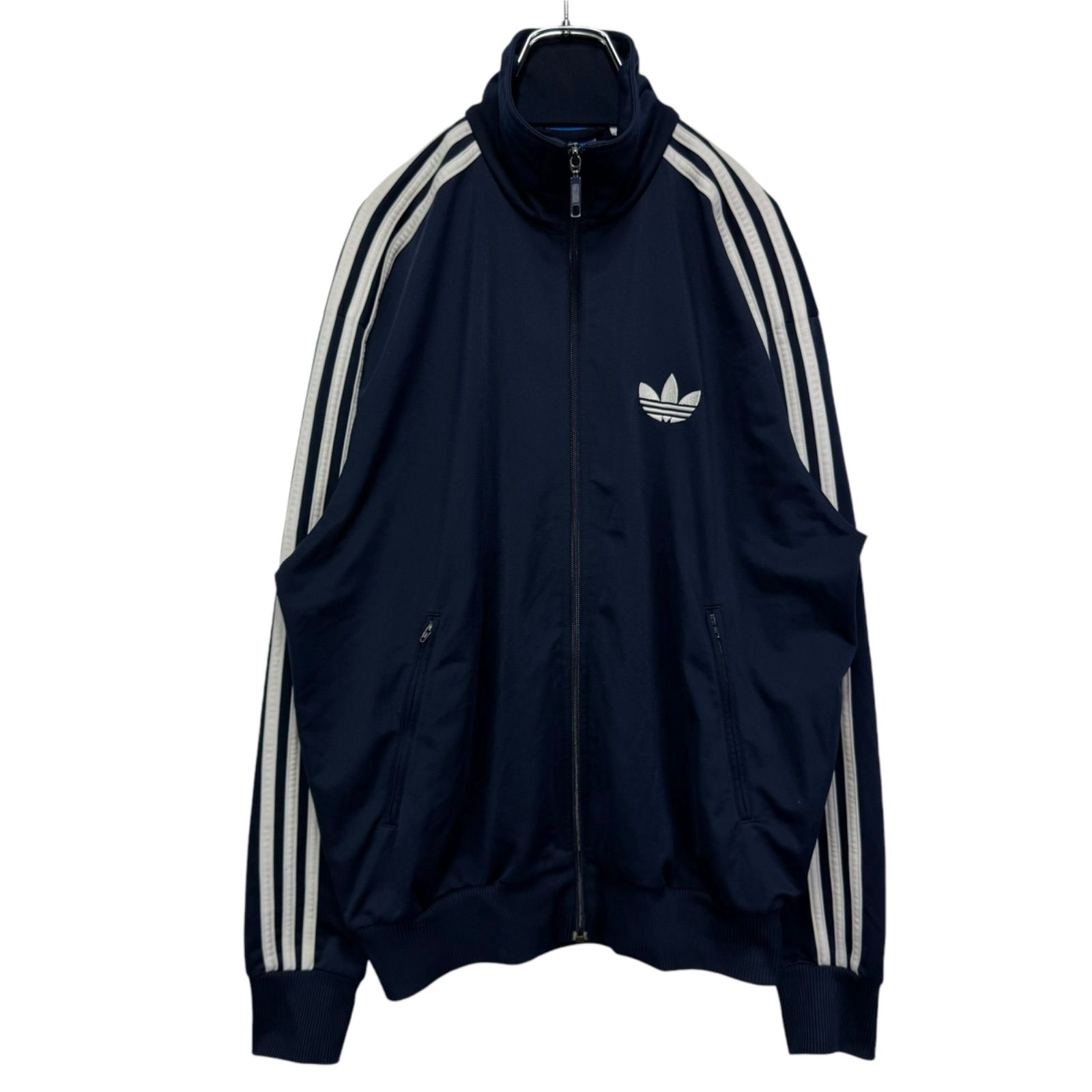 2XL adidas FIREBIRD TT Logo Embroidery Track Jacket アディダス ファイヤーバード ジャージ  トラックジャケット 刺繍ロゴ 古着 - メルカリ