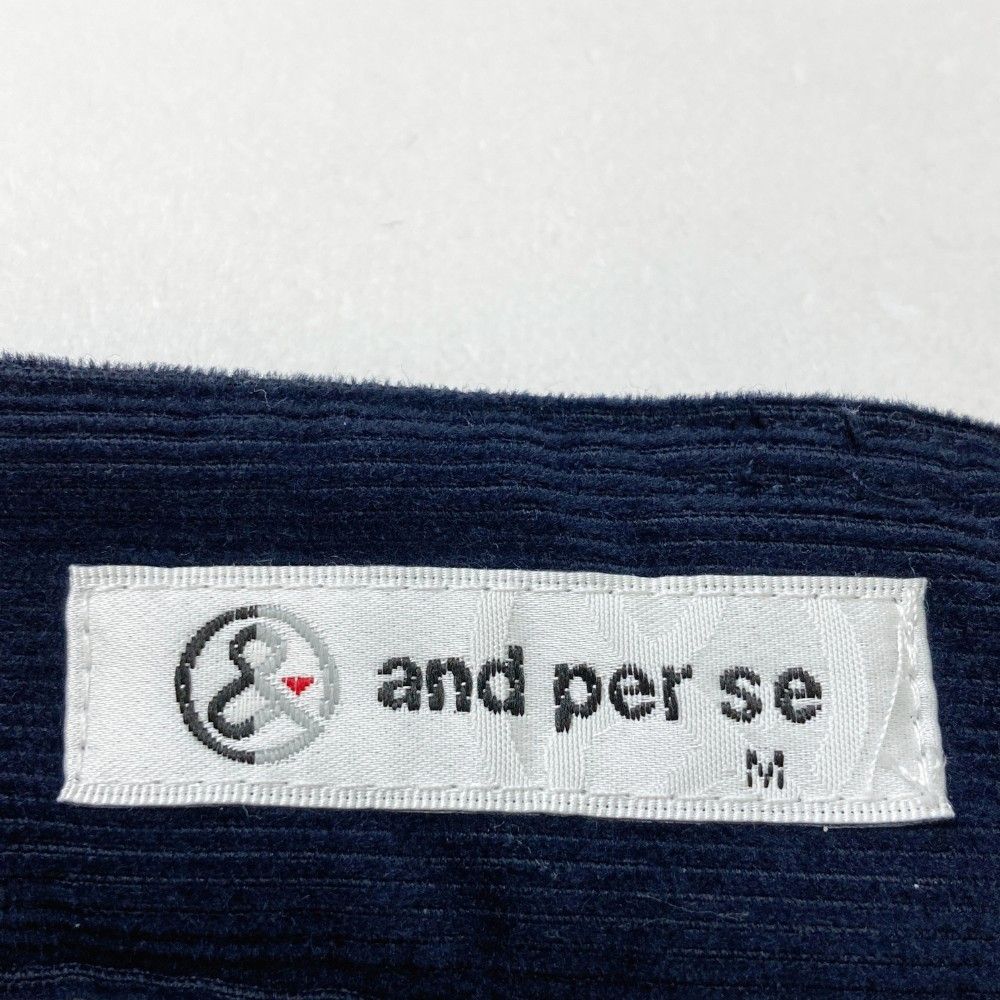 サイズ：M AND PER SE アンパスィ 2024年モデル コーデュロイ