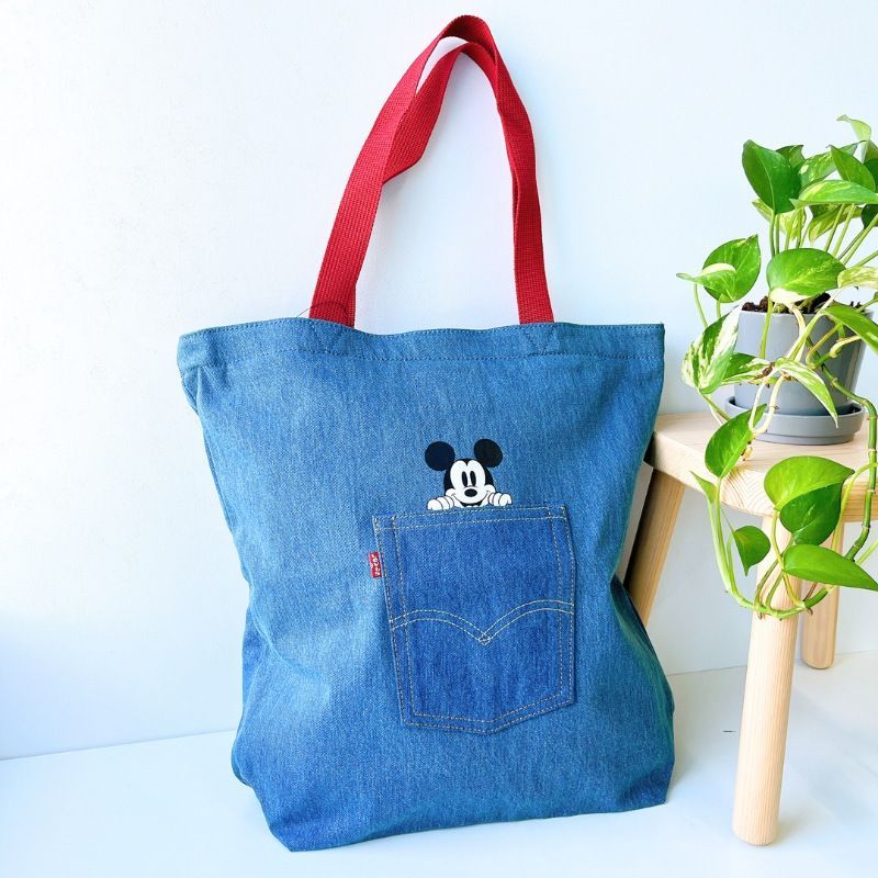 Levi's mickey mouse denim tote』リーバイス ミッキーマウス