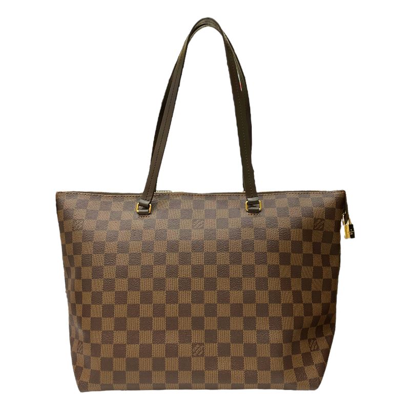 ルイ・ヴィトン LOUIS VUITTON イエナMM N41013 エベヌ ダミエ・キャンバス/レザー レディース トートバッグ - メルカリ