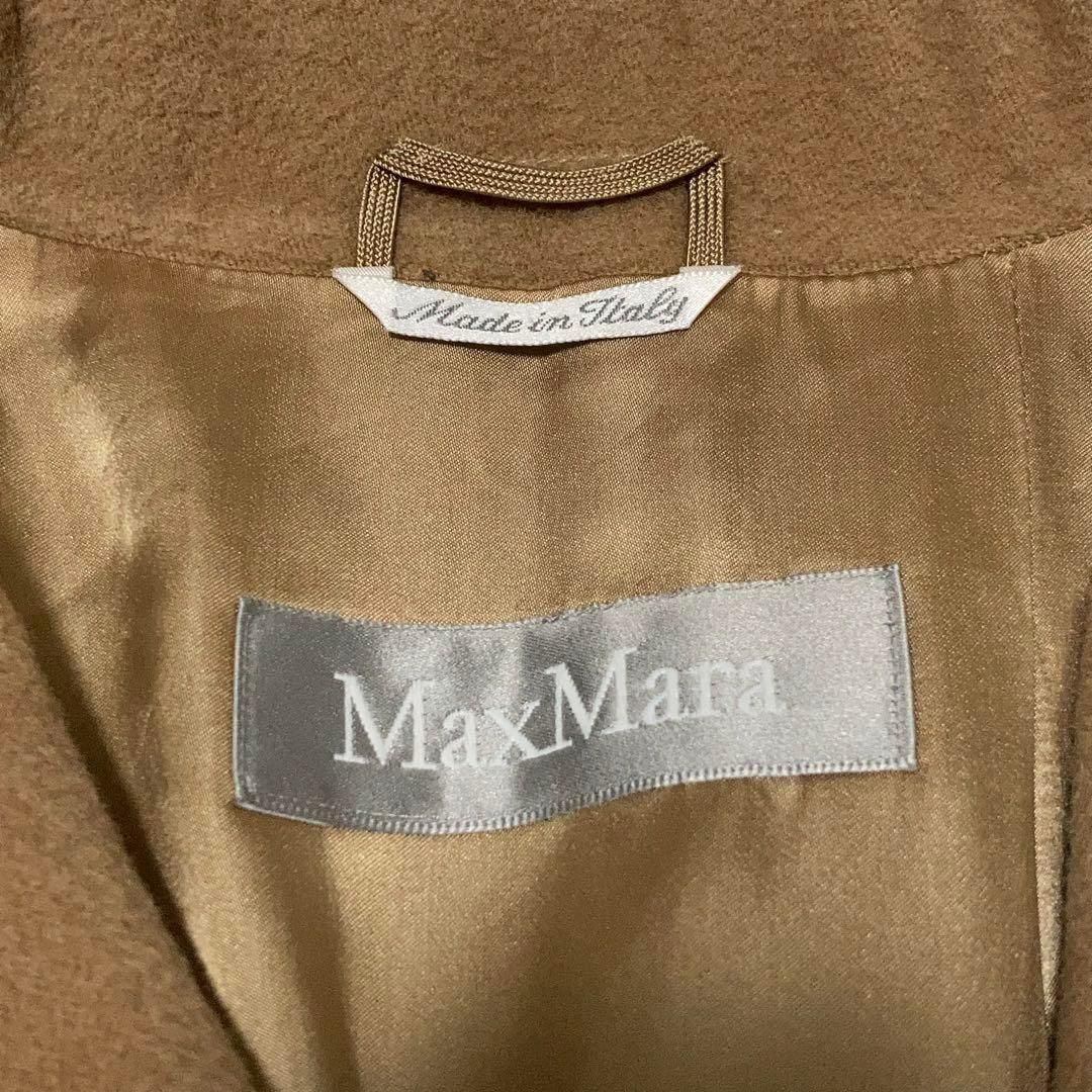 本日限り価格❗️美品✨銀タグ Max Mara ウールコート マックスマーラ ベルテッドコート ウール マニュエラ 高級銀タグ