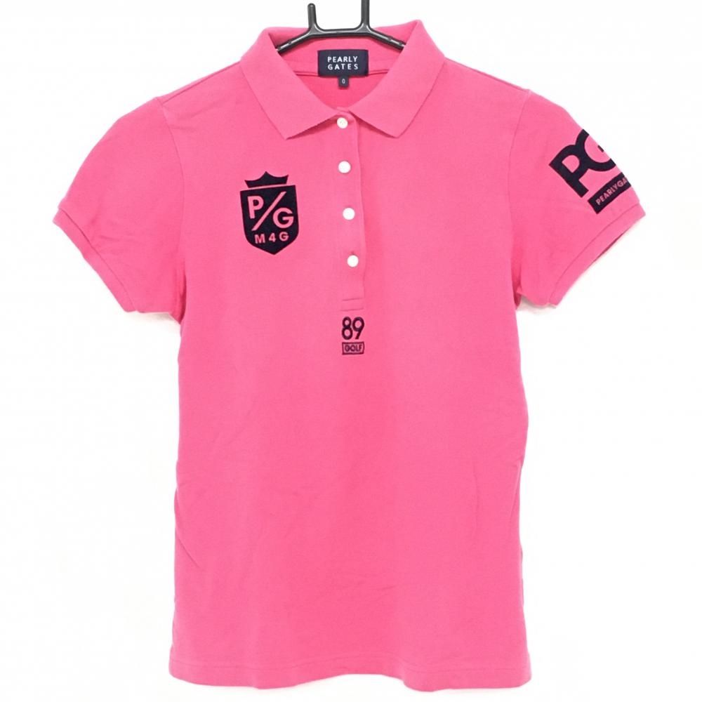 パーリーゲイツ レディース ポロシャツ【ネイビー⁄1】美品！