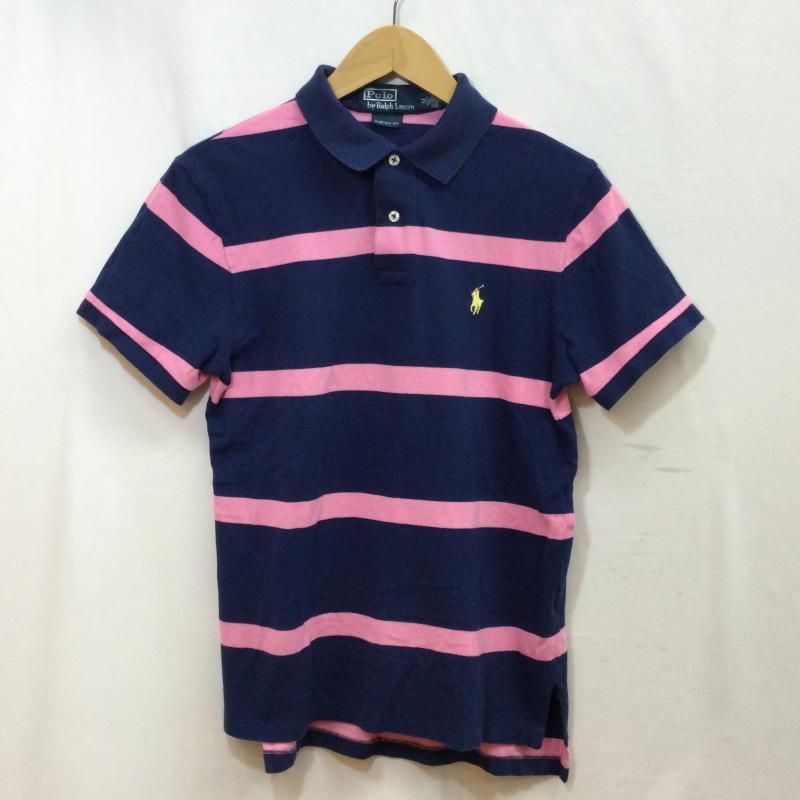 Polo by RALPH LAUREN ポロバイラルフローレン ポロシャツ 半袖 custom fit カスタムフィット ボーダー S/S MNBLKNIM1I00187