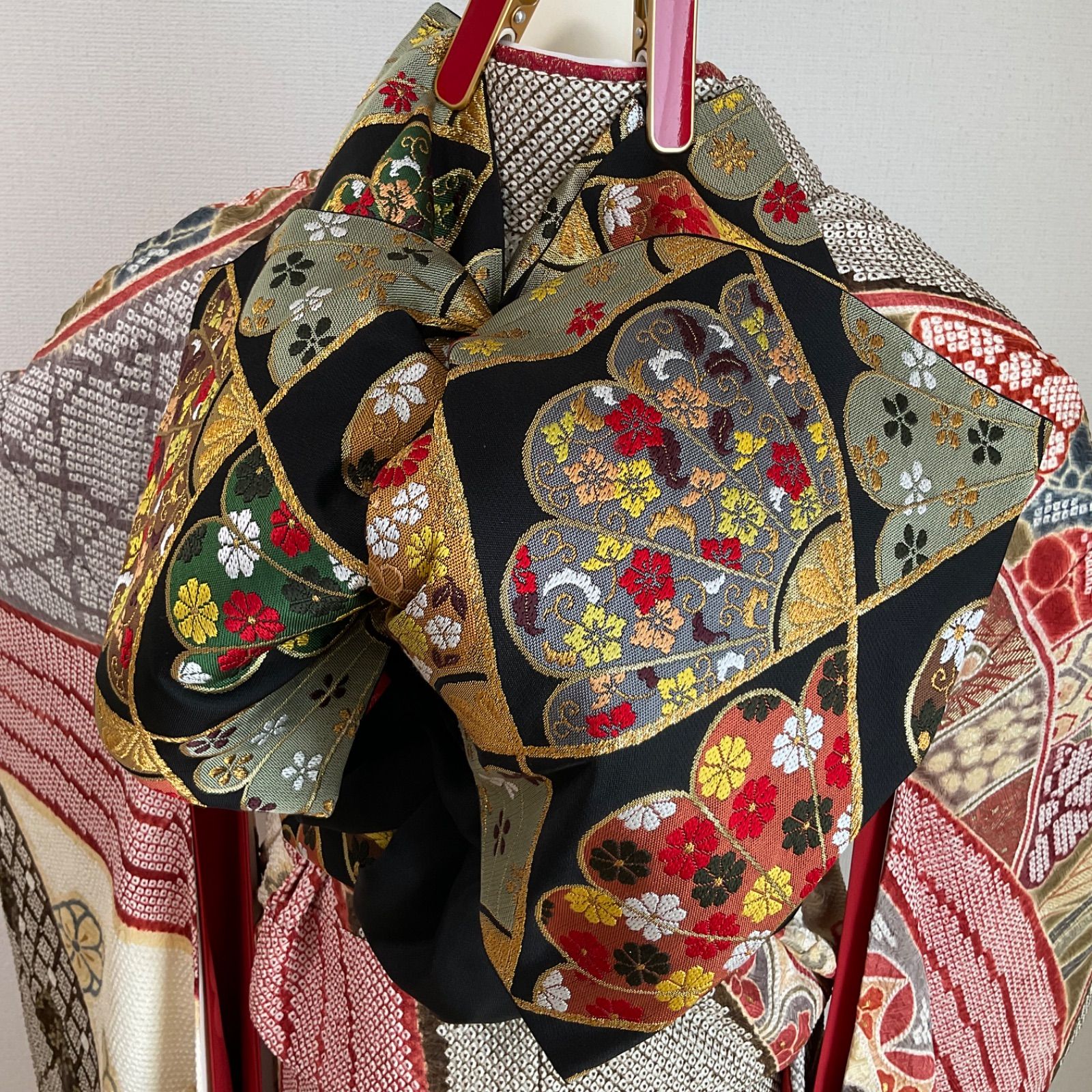 振袖　振袖フルセット　総絞り　本絞り　吉祥文様　正絹 振袖 振袖フルセット 総絞り 手絞り 吉祥文様 正絹 - メルカリ