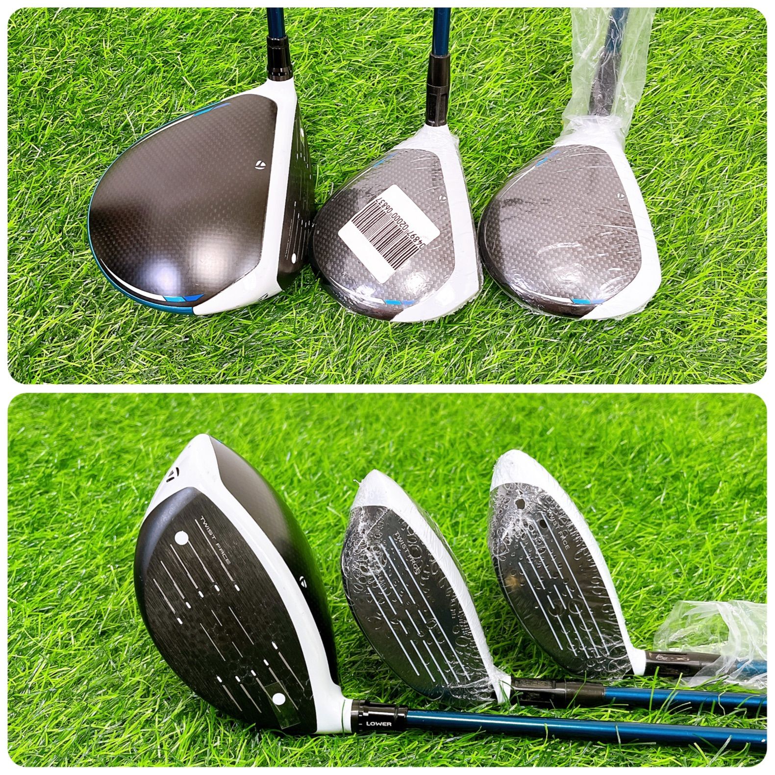 【バッグ新品】TaylorMade M6 テーラーメイド　豪華14本フルセット バッグ新品】TaylorMade M6 テーラーメイド 豪華14本フルセット