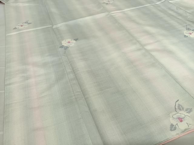 平和屋着物○上質な紬 舞花文 暈し染め 鈴乃屋扱い 正絹 逸品 未使用  