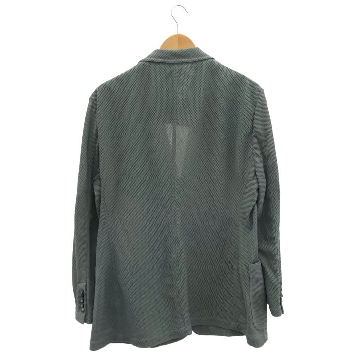 GIORGIO ARMANI ジョルジオアルマーニ ９SGGG 076 テクニカルワッフルファブリック テーラードジャケット メンズ グリーン 56 R