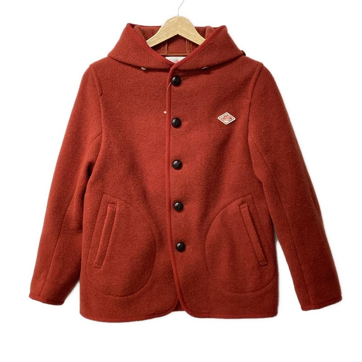 DANTON ダントン コート サイズ34 S レディース - レッド 長袖|ショート丈|冬