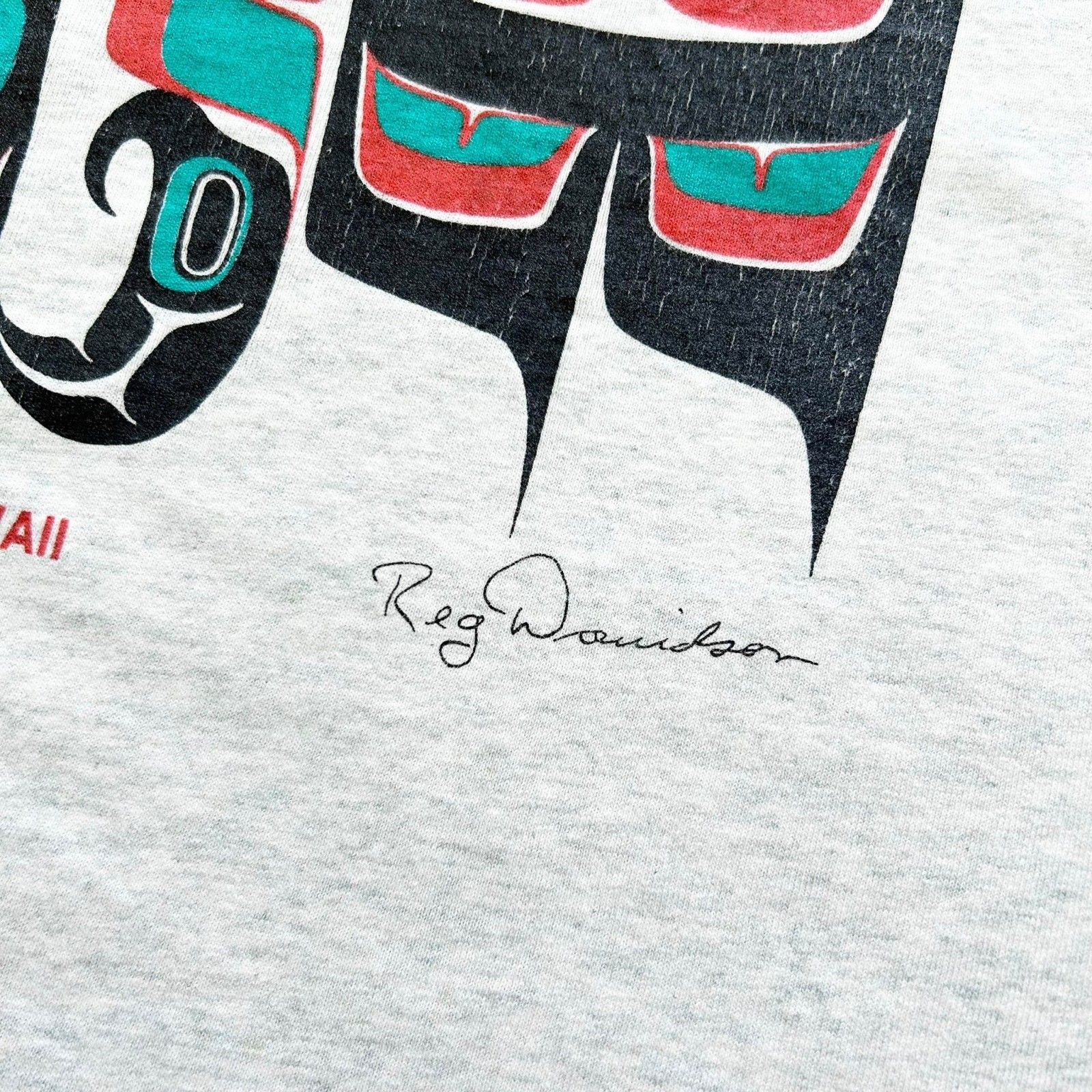 M 90s ヴィンテージ カナダ製 フルーツオブザルーム ハイダ族