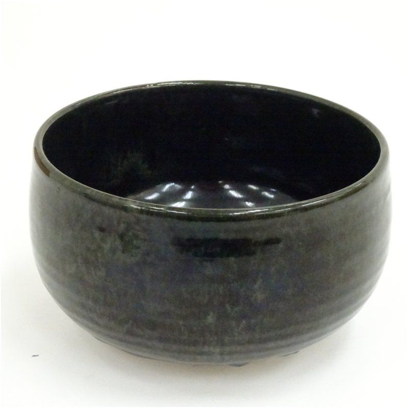 九谷焼 三代 三ツ井為吉 深厚釉 茶碗 共箱 共布 栞 茶道具 抹茶碗  新品 九谷焼 三代 三ツ井為吉造 深厚釉茶碗（共箱） 茶道 抹茶