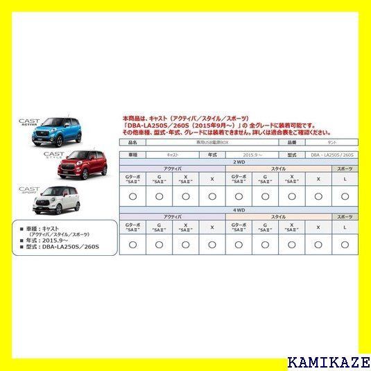 ☆送料無料 ダイハツ キャスト DAIHATSU Cast 専用 USB電源BOX 101 ...