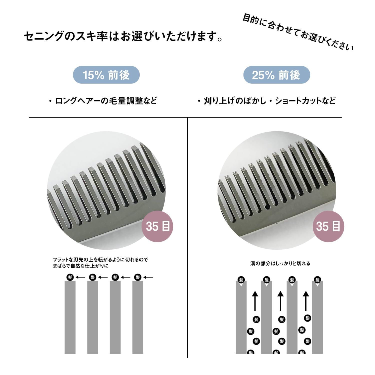 ガタガタにならない 前後 15% スキ鋏 高級鍛造仕上 6.0インチ