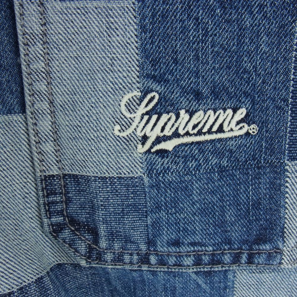 Supreme シュプリーム ベスト 21SS Patched Denim Vest パッチ