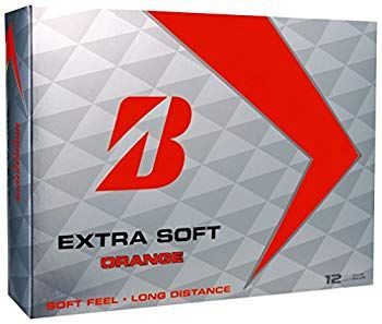 【中古】(未使用･未開封品)　BRIDGESTONE(ブリヂストン) ゴルフボール EXTRA SOFT ゴルフボール(1ダース 12球入り)  XSOX オレンジ qdkdu57