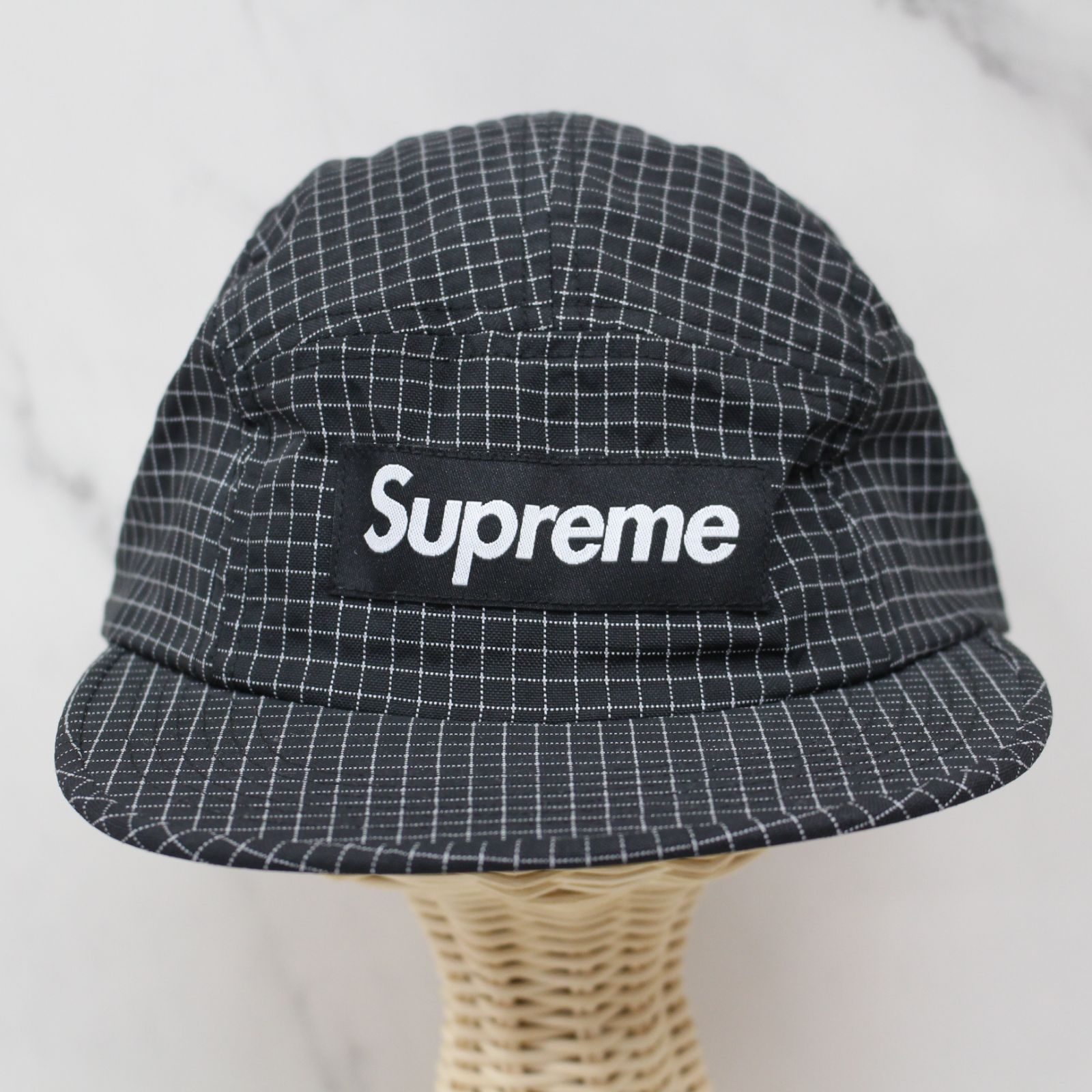 Supreme USA製 キャンプキャップ 黒 刺繍ロゴ　アメリカ製 2025年最新】supreme usa キャップの人気アイテム - メルカリ