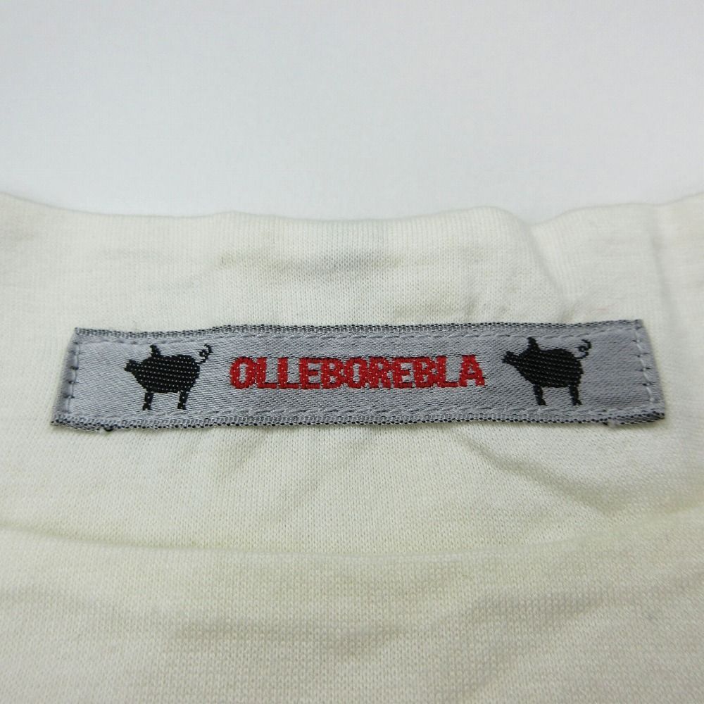 極美品　ALBEROBELLO 半袖カットソー ぶたさん動物刺繍 グレー　フリー アルベロベロ ALBEROBELLO オレボレブラ ブタさん プリント