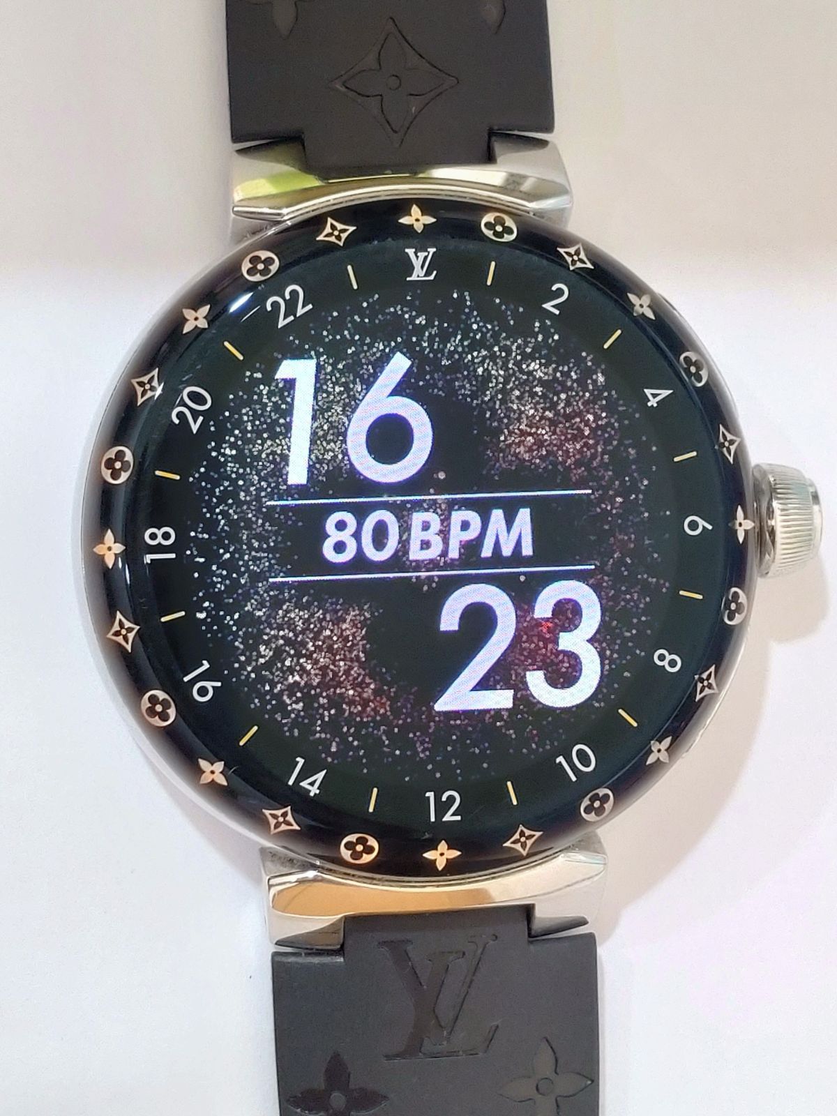 美品　ルイヴィトン QAD01Z　タンブールホライゾン　ライトアップ　腕時計 LOUIS VUITTON タンブール ホライゾン ライトアップ Ref.QAD00Z