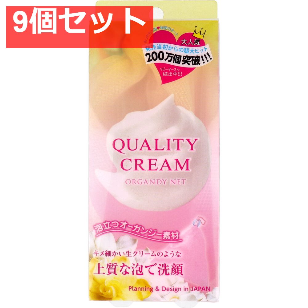 クオリティークリーム オーガンジーネット 9個セット まとめ売り