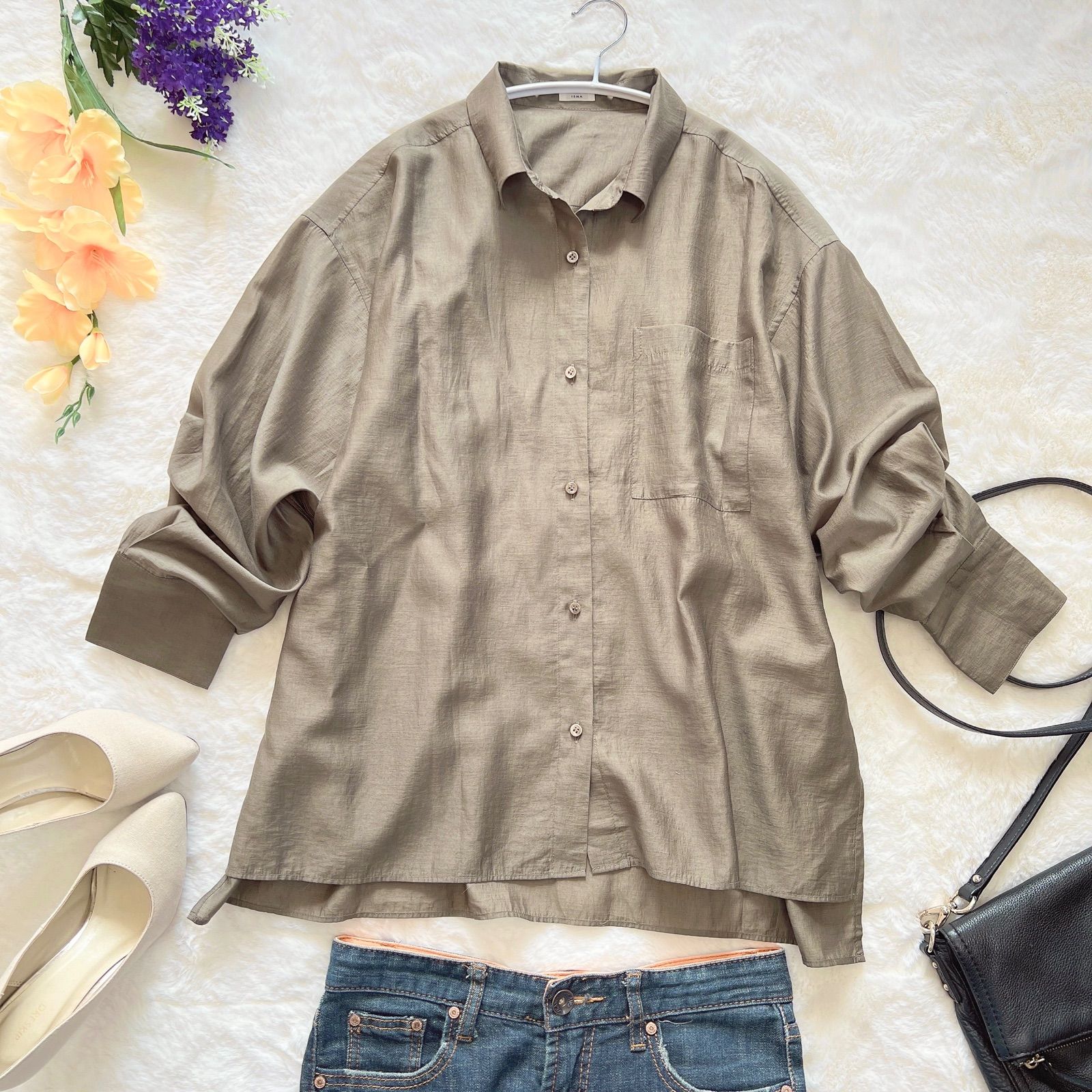 美品 2020SS IENA シアーシャツ◆ IENA シアーシャツ【2020SS☆ほぼ未使用美品】 - メルカリ