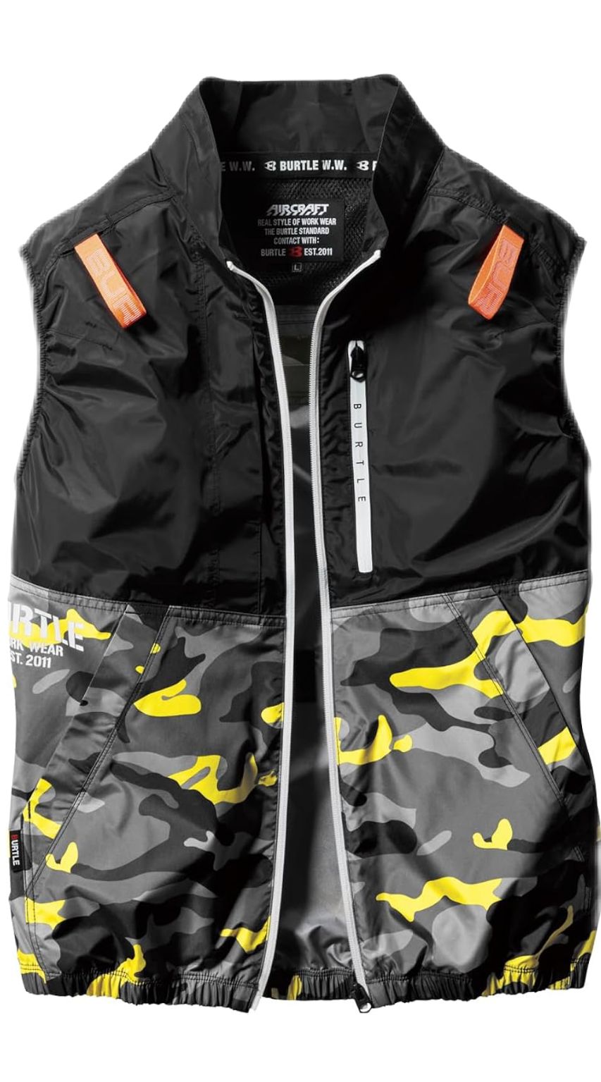 バートル空調服ベスト3XL イエローカモAC2014 新品