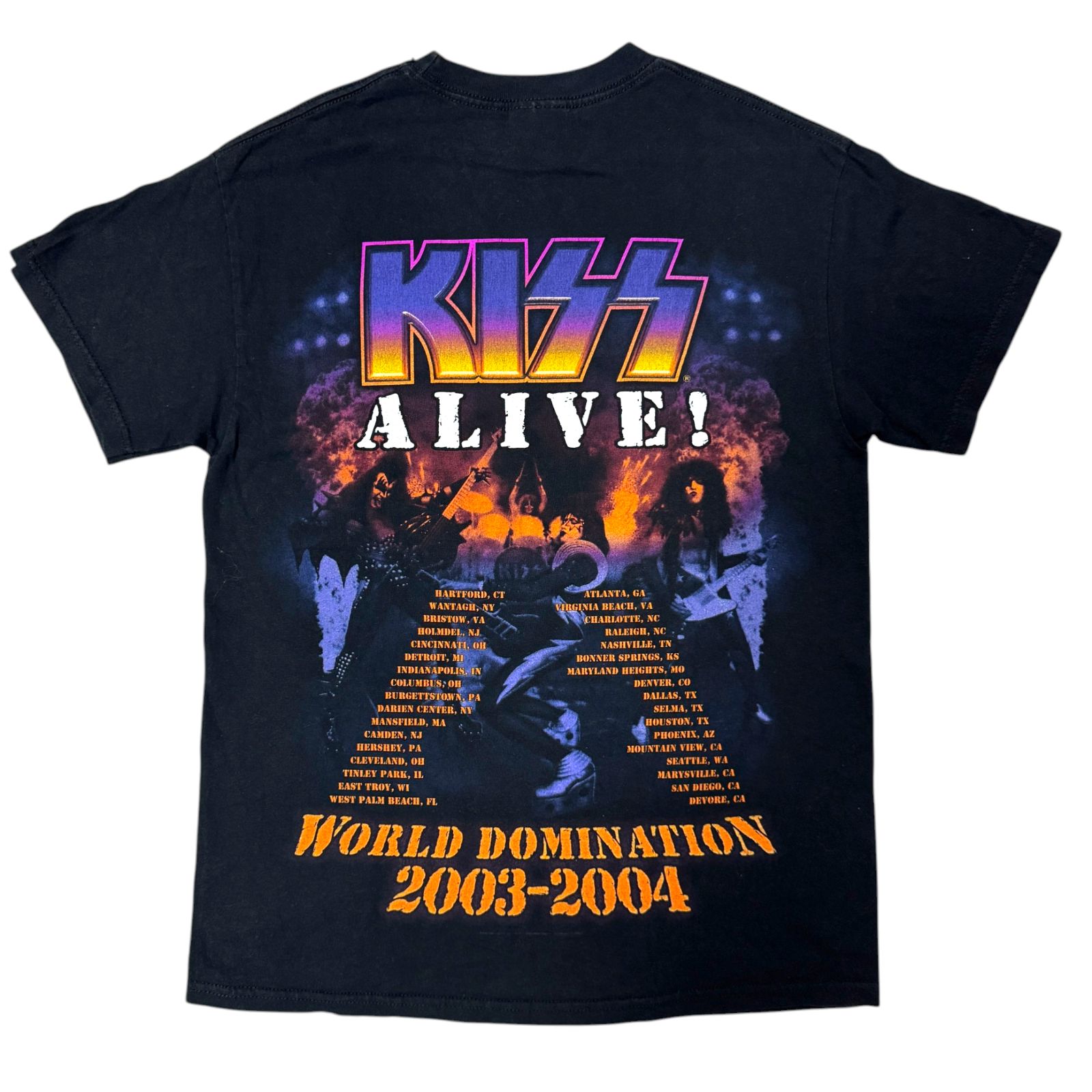 00s KISS WORLD DOMINATION 2003 2004 Tシャツ Mサイズ キッス