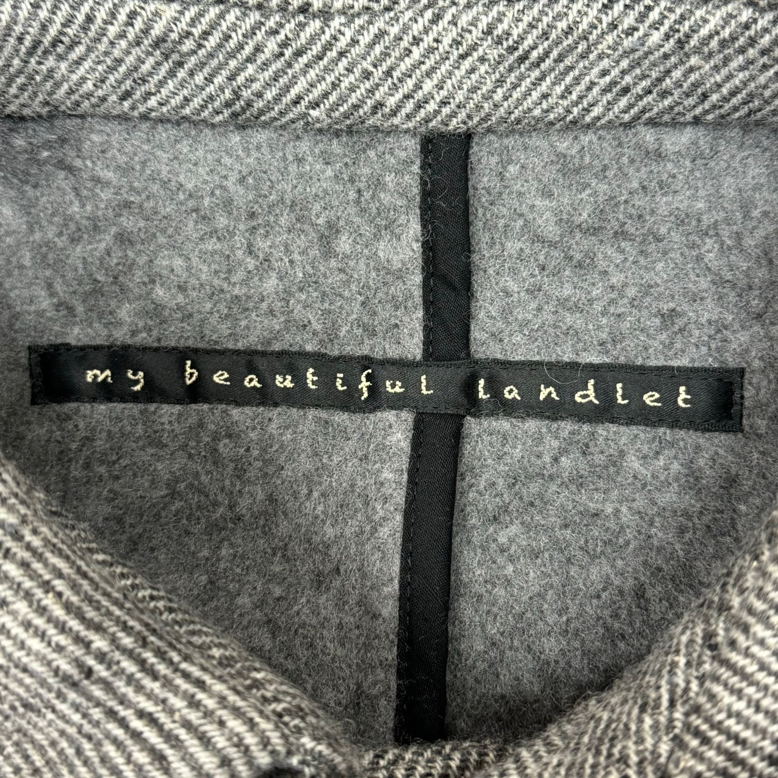 定価69300円 新品 my beautiful landlet GEELONG LAMBS WOOL LONG COAT