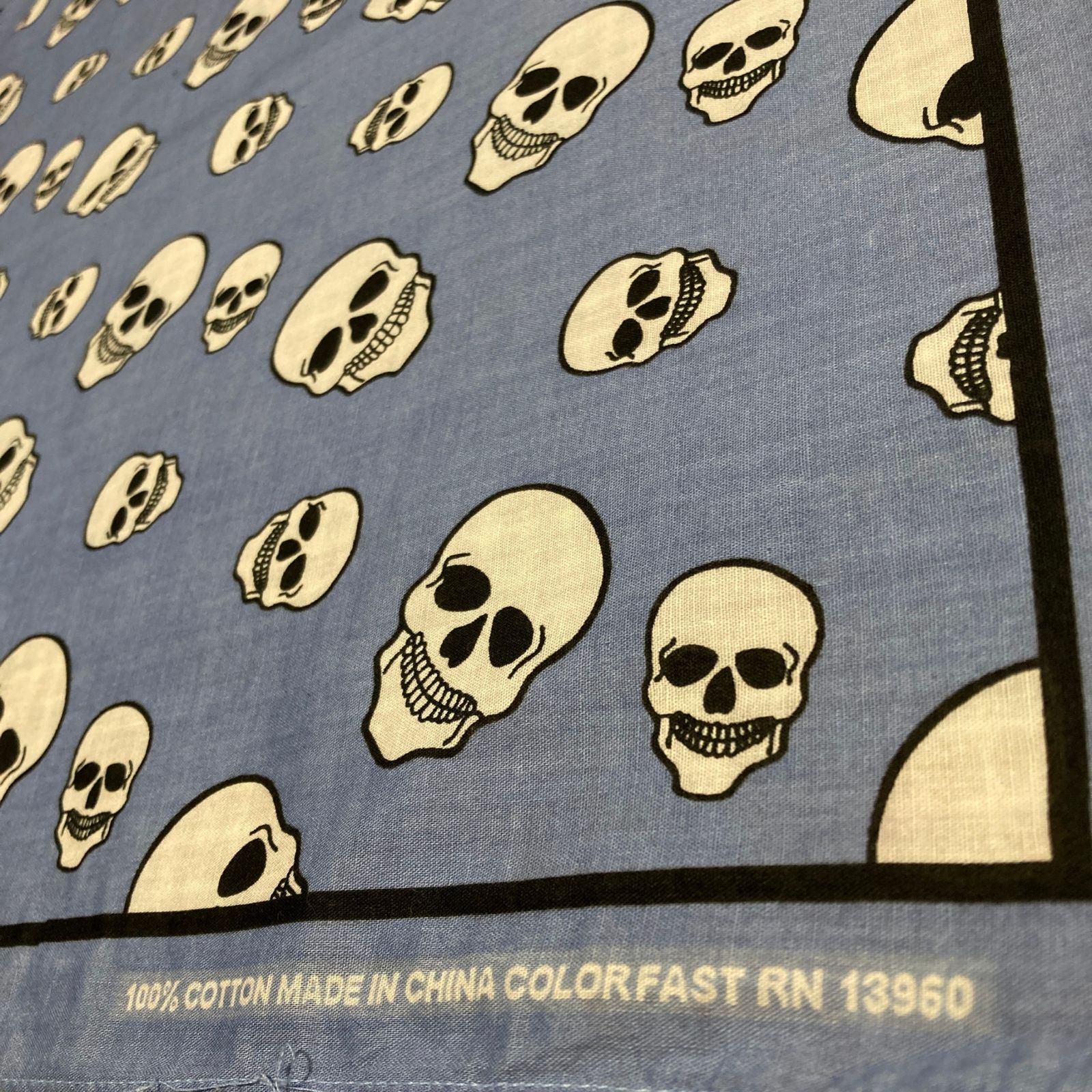 ドクロ スカルバンダナ ビンテージ VINTAGE ヴィンテージ 古着