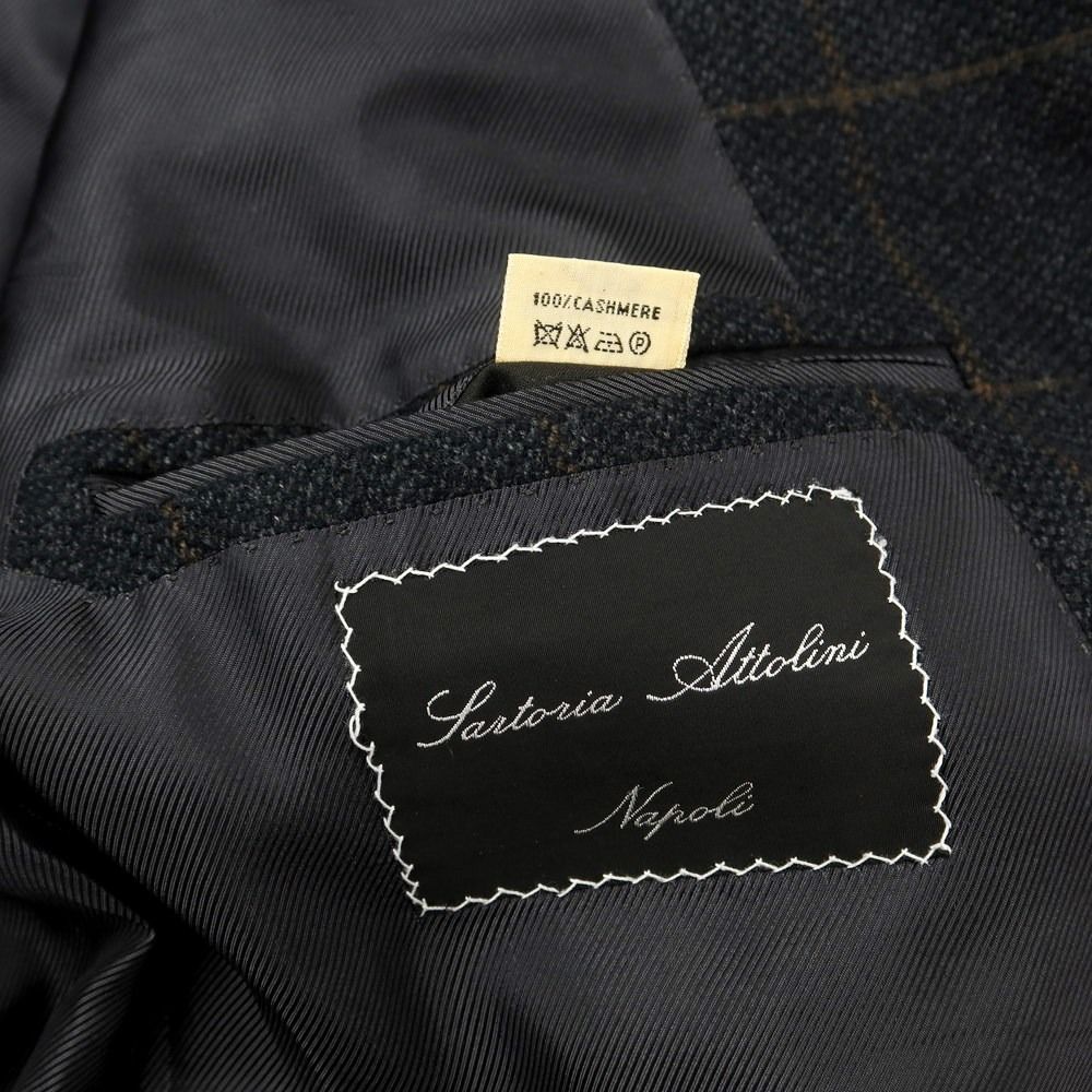 中古】サルトリア アットリーニ Sartoria Attolini カシミヤ チェック  