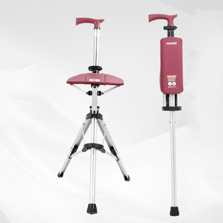 ステッキチェア 椅子になる杖 一本杖 一脚杖 ステッキ チェアー 祖父母 プレゼント 杖 おしゃれ 三脚 椅子 杖 軽量 折りたたみ イス 杖 ア