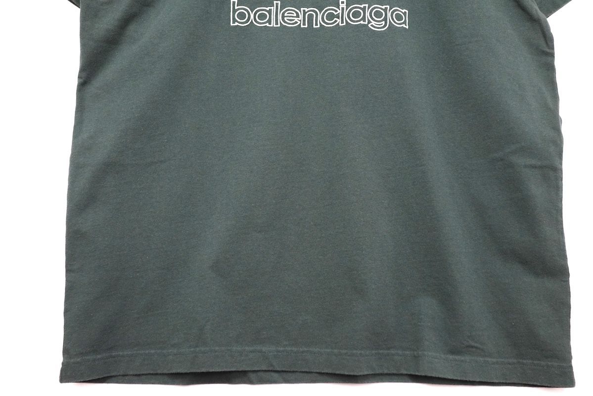 【新品未使用】balenciaga adidasコラボTシャツ ダークグリーン BALENCIAGA ADIDAS コラボ Tシャツ OVERSIZED グリーン | SOHOO