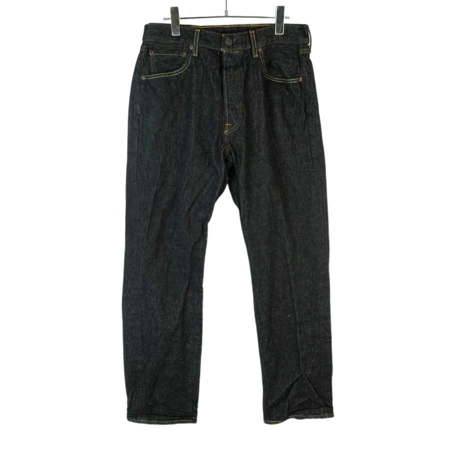 Levi'sリーバイス501ウォッシュドデニムパンツブラックデニム黒ボタン