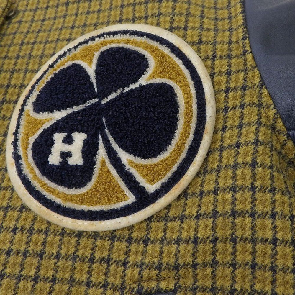 HYSTERIC GLAMOUR スタジャン ネイビー/イエロー