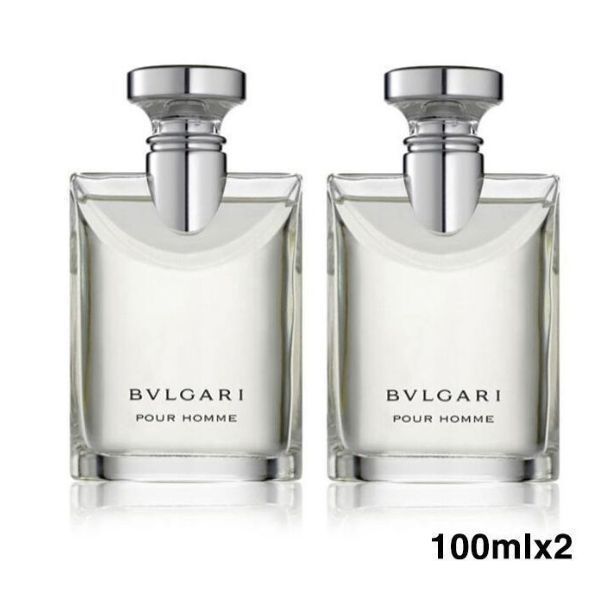 2点セット BVLGARI Pour Homme 100ml ユニセックス香水 新品未開封 2本 BVLGARI ブルガリ プールオム ユニセックス