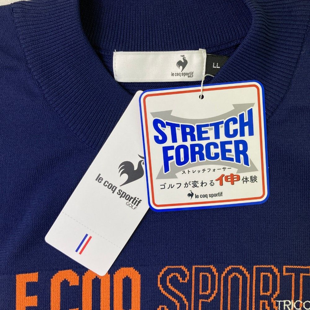 サイズ：LL LE COQ GOLF ルコックゴルフ LG4FST02M ニット セーター  ネイビー系 [240101460553] ゴルフウェア メンズ ストスト サイズ：LL LE COQ GOLF ルコックゴルフ LG4FST02M ニット