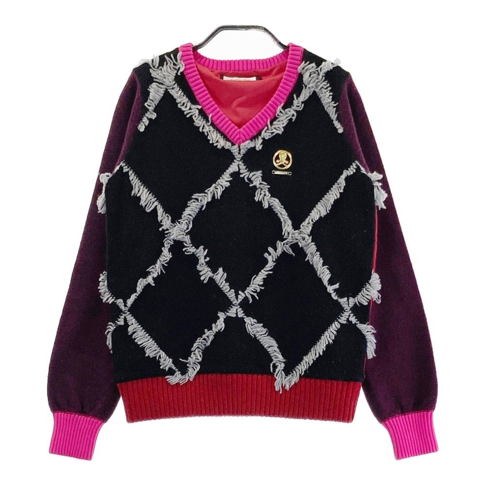 MARK&LONA マークアンドロナ ピンク ウールセーター Sサイズ MARK&LONA