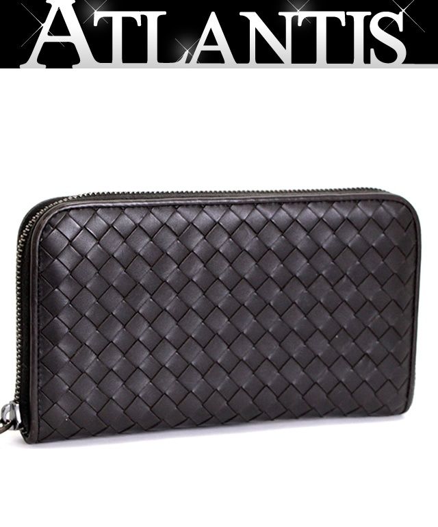 BOTTEGA VENETA ボッテガ イントレチャート ダークブラウン 長財布 ボッテガヴェネタ (ボッテガ・ヴェネタ) 長財布 財布 メンズ