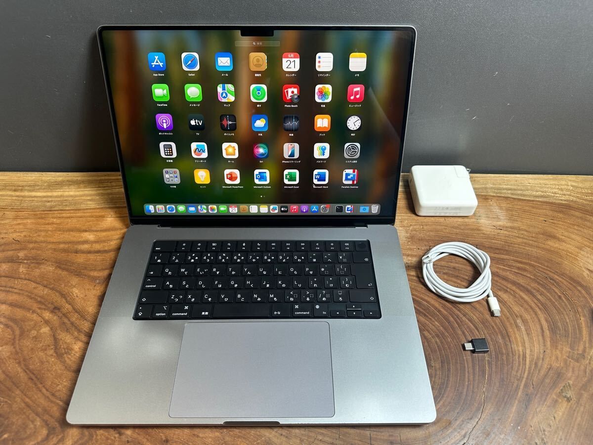 MacBook Pro 16-inch M1 2021 |M1 10コア|16GB|SSD1TB|Windows11|office2025|バッテリー88%|CJ388