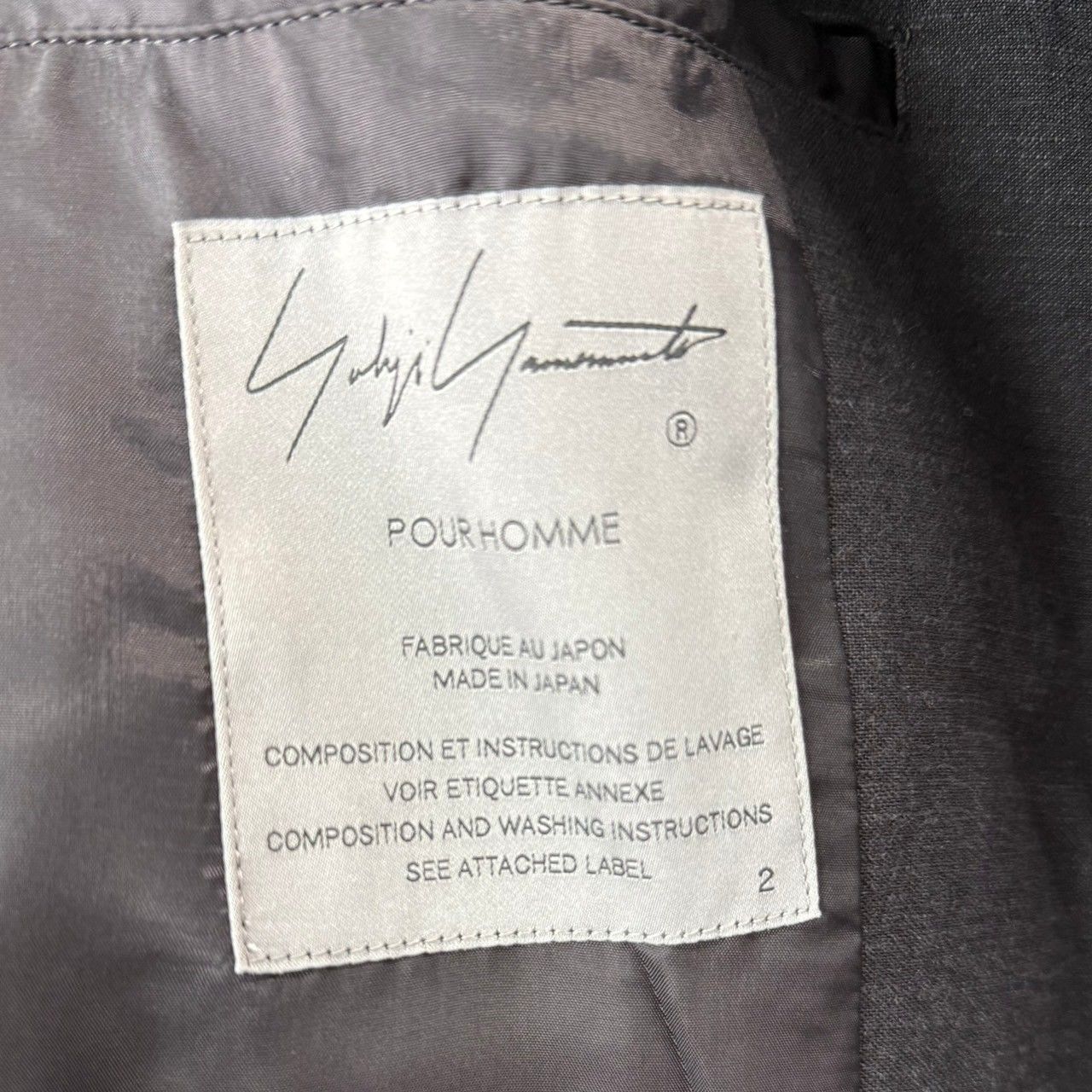 ヨウジヤマモト 24ss 刺繍ブルゾン　サイズ2 Yohji Yamamoto POUR HOMME ヨウジヤマモトプールオム 24SS