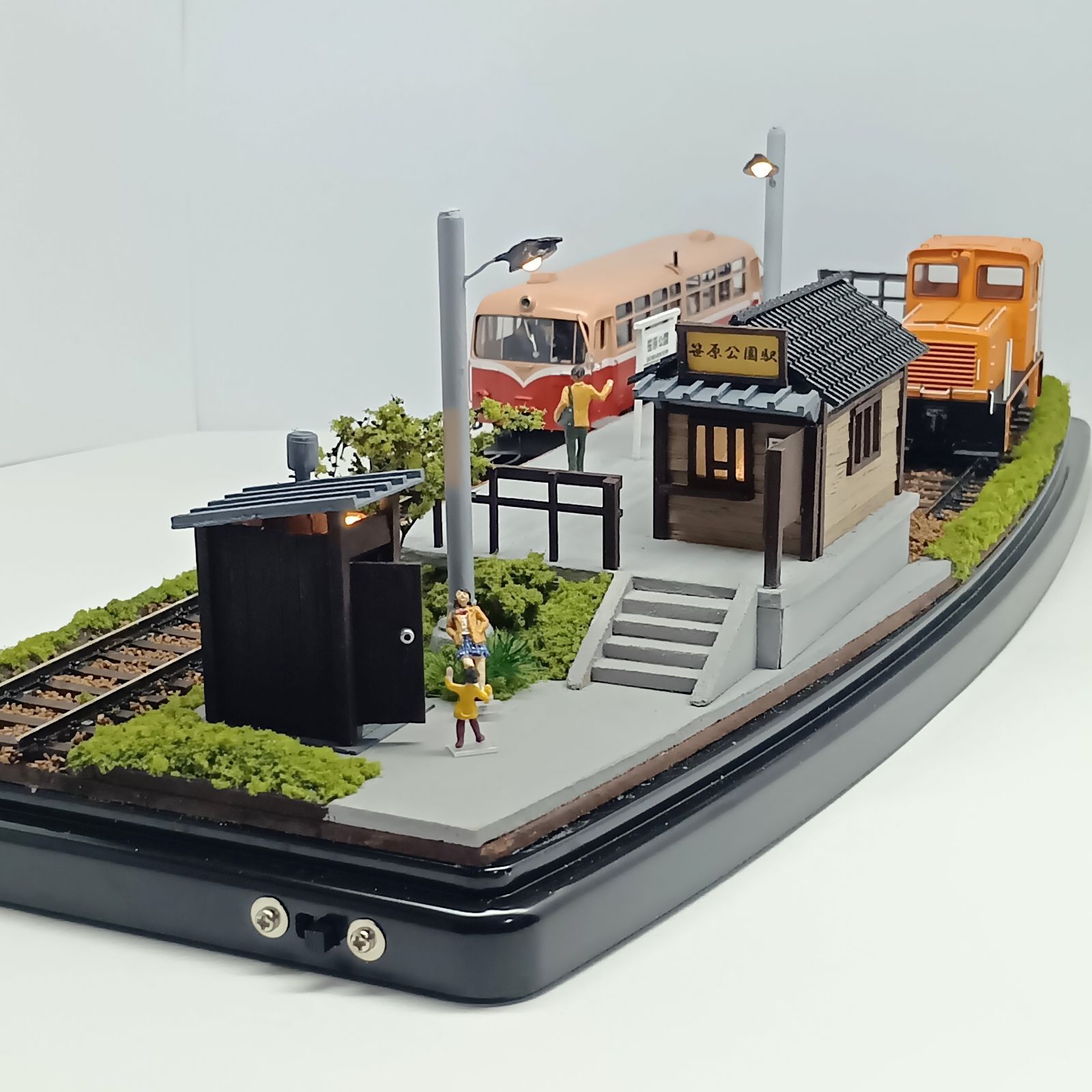 鉄道模型 HOゲージ ジオラマ 車両展示台 切欠ホーム5