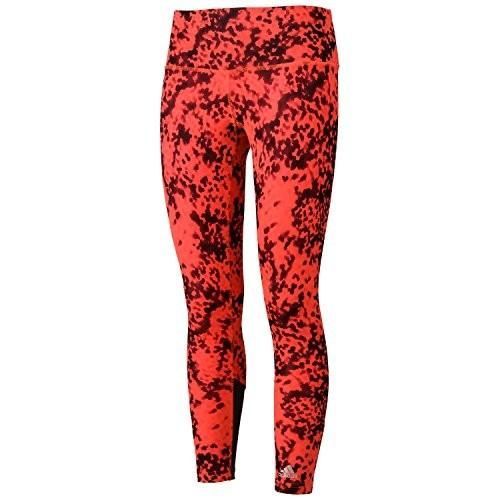 アディダス adidas レディース フィットネス AIS グラフィックタイツ3 AAR36 AA2150 ソーラーレッド|ブラック Sサイズ