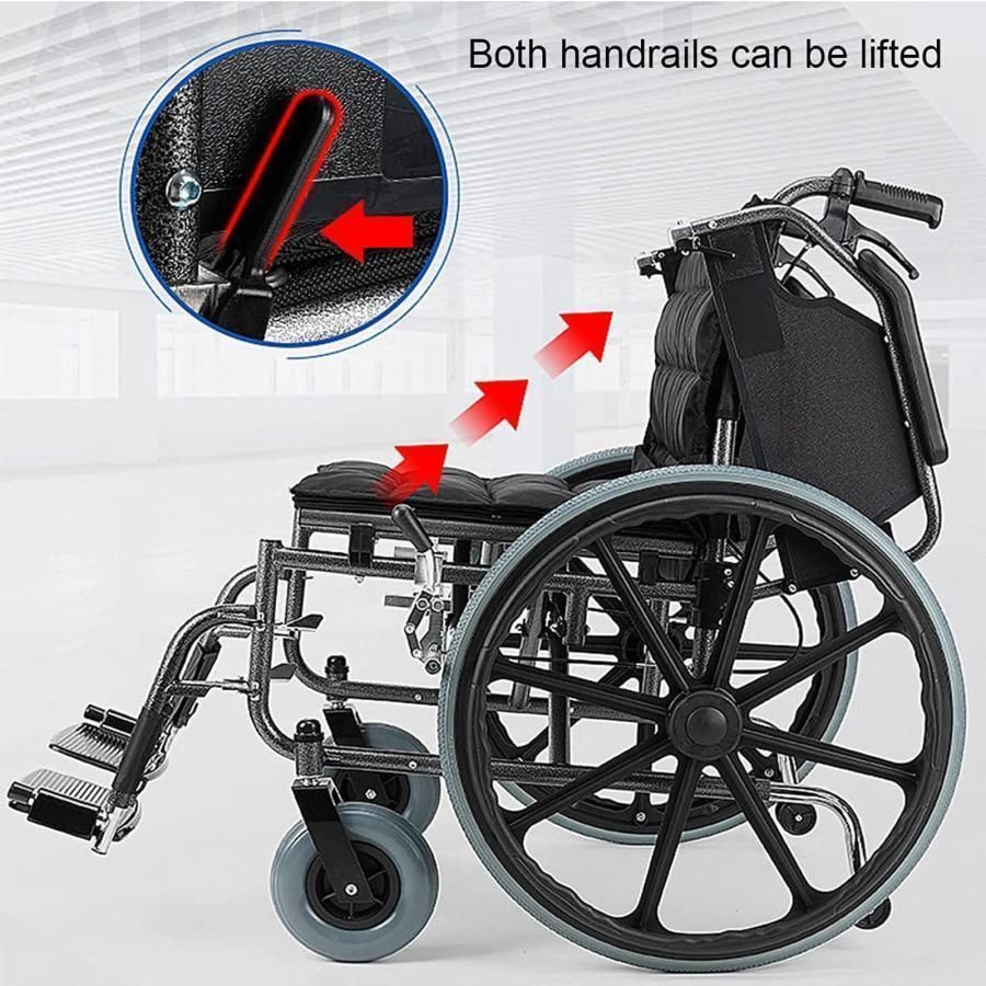 カワムラ車椅子 KAK16-40B-LO 介助式 6輪車椅子 カワムラ