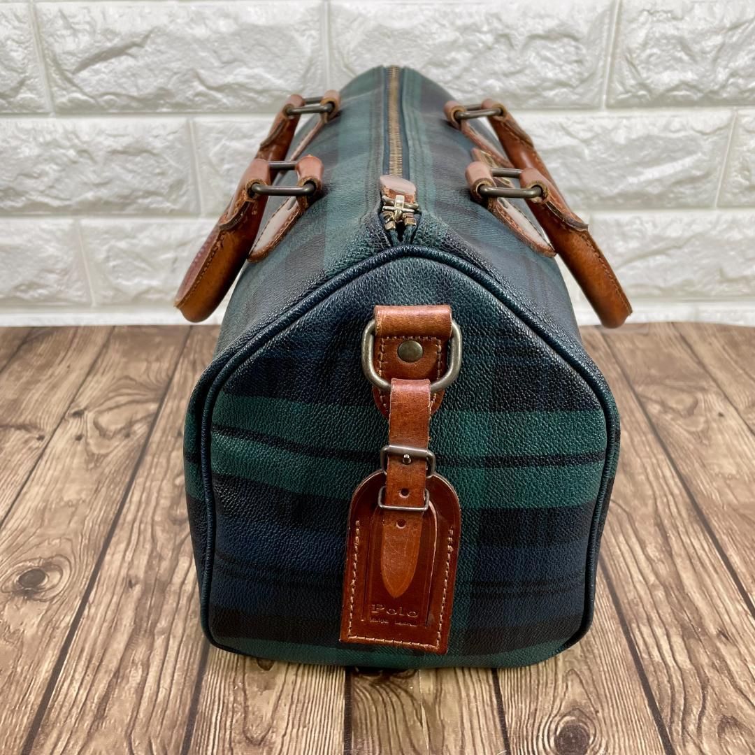 POLO / ポロラルフローレン タータンチェック ミニボストンバッグ