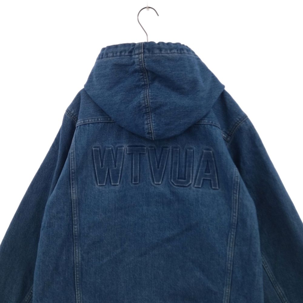 WTAPS (ダブルタップス) 18AW VICE JACKET.COTTON DENIM バックTVUAロゴフーデットデニムジャケット  182WVDT-JKM06 インディゴ - メルカリ