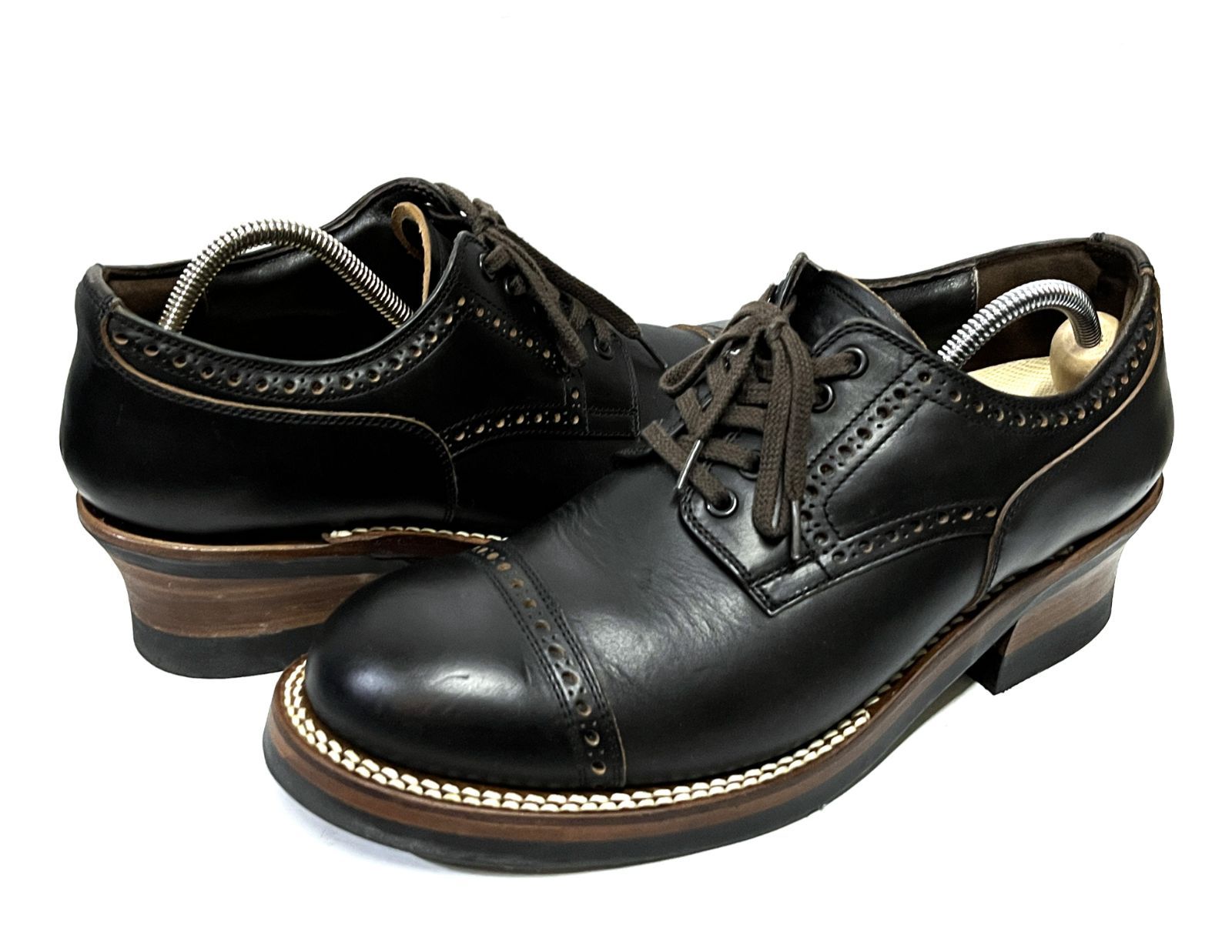 US8/26cm◇THE FLAT HEAD｜ザフラッドヘッド MEDALLION LACE UP SHOES