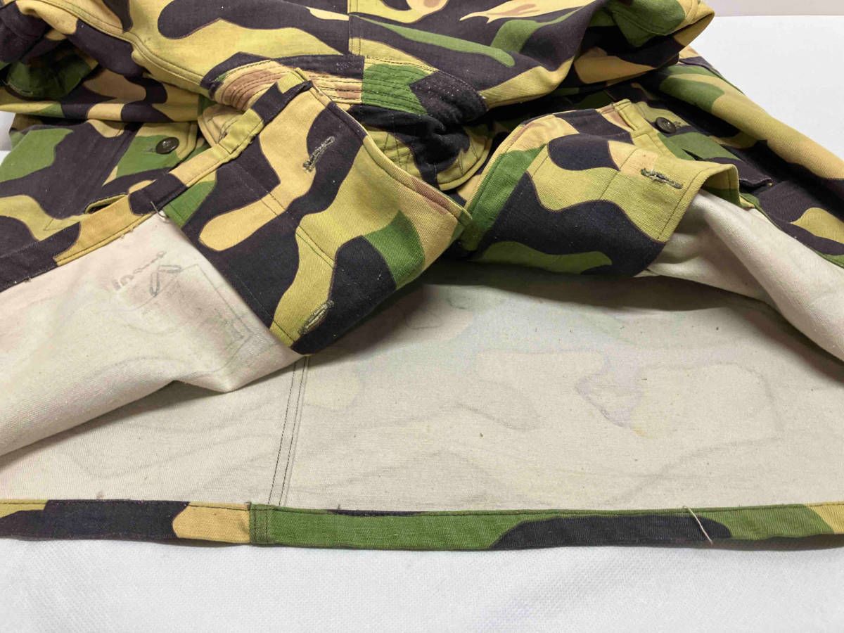 チェコスロバキア軍 60s コート サラマンダーカモ カーキ色 メンズ通年