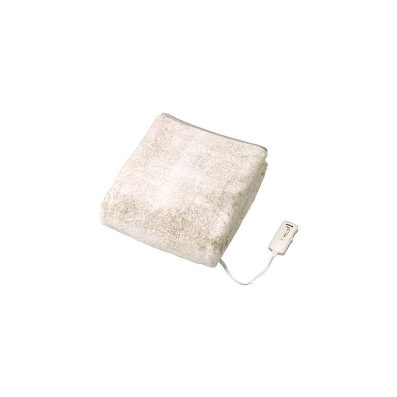 新品　コイズミ 電気毛布 掛敷毛布 ラビットファー調 丸洗い可 188×120cm KDK-75231R
